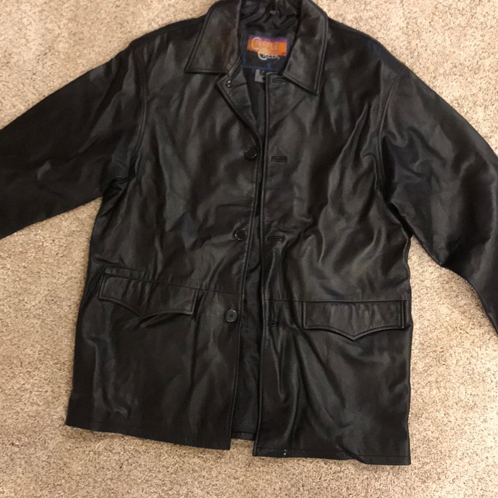 Men’s Cripple Creek leather coat